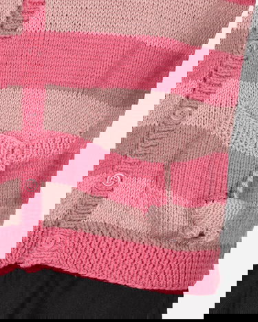 Sweater Sky High Farm Hand Knit Pig Cardigan Rosa | SHF02N005 1, 5