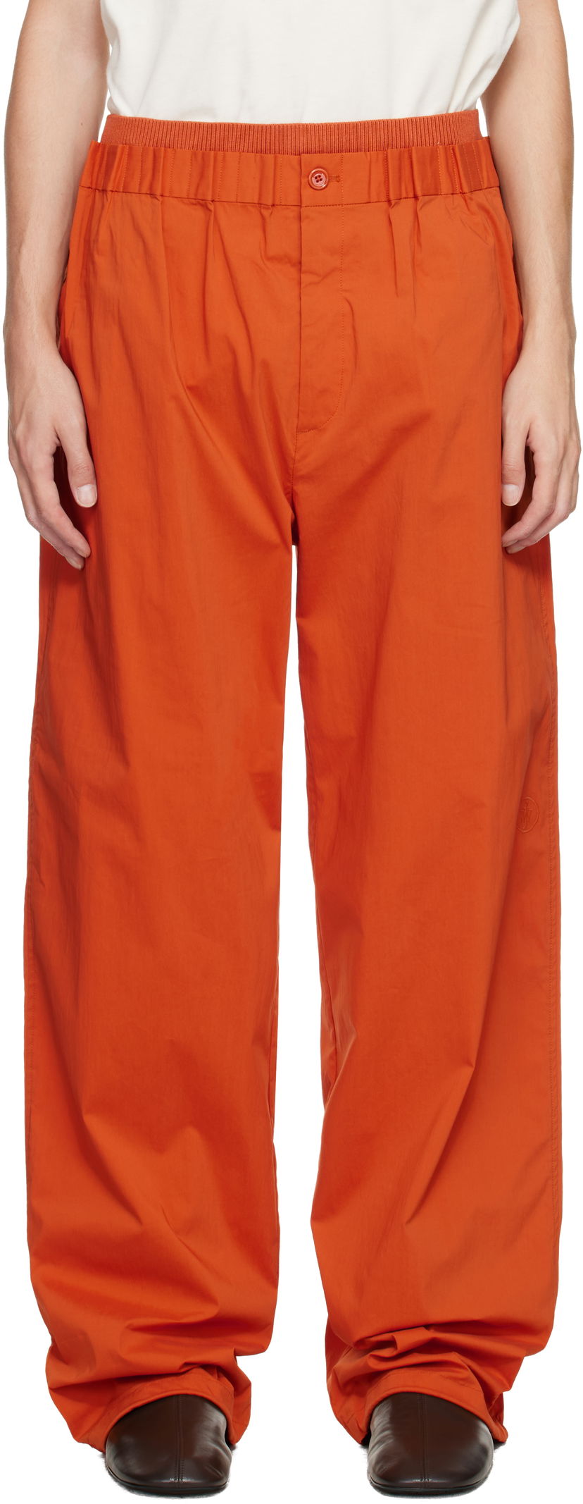 Träningsbyxor JW Anderson JW Anderson Gathered Waist Sweatpants Orange | TR0411-PG1838