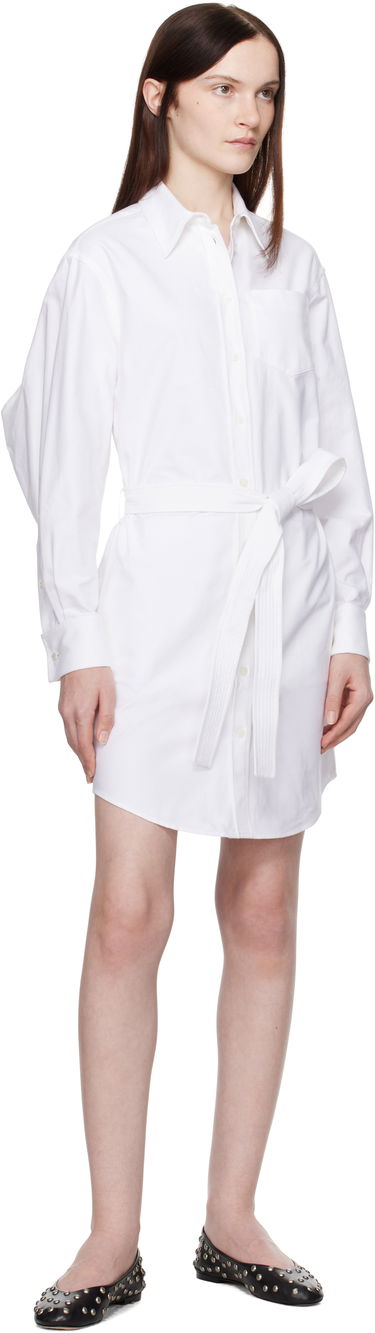 Skjorta KENZO Kimono Sleeve Shirt Dress Vit | FF52RO4059LO, 3