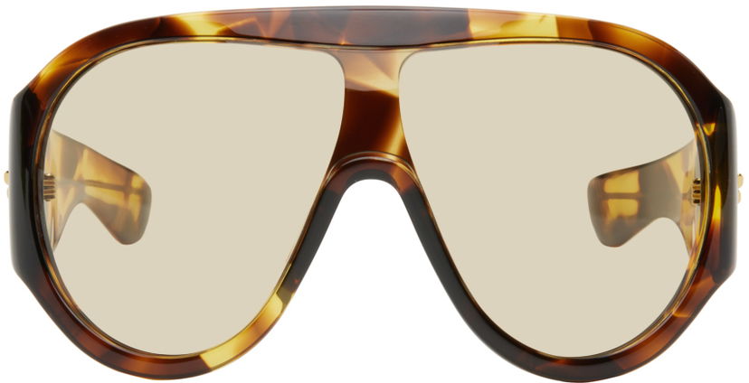 Solglasögon Bottega Veneta Scudo Shield Sunglasses Brun | BV1345S-002