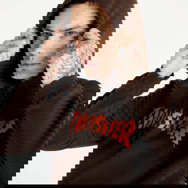 Sweatshirt Thrasher Burn It Down Hoodie Brun | 145203, 2