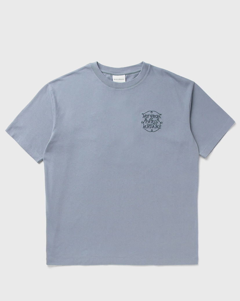 T-shirt Drôle de Monsieur Slogan T-Shirt Blå | H-TS259-CO134-SLTB