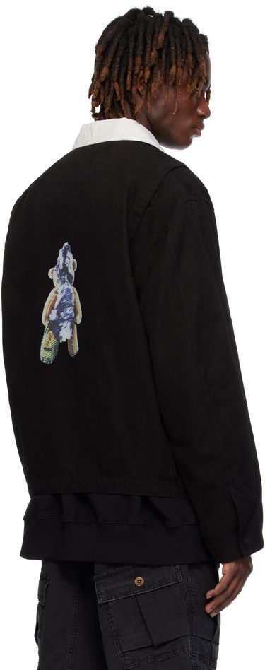 Jacka We11done We11done Punk Teddy Work Jacket Svart | WD-JK0-25-040-U-BK, 2