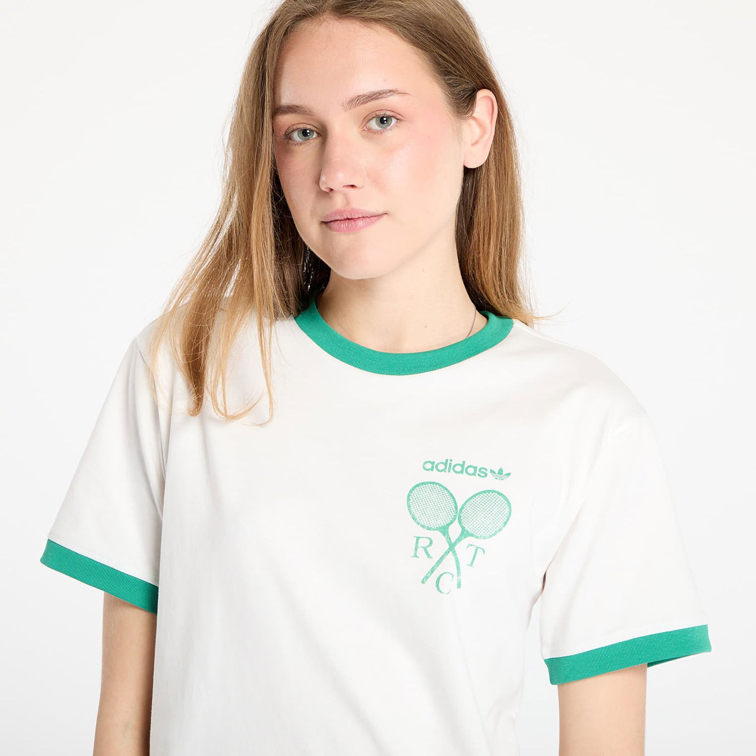T-shirt adidas Originals Retro Tennis Regular Fit Tee Vit | JY0276, 1