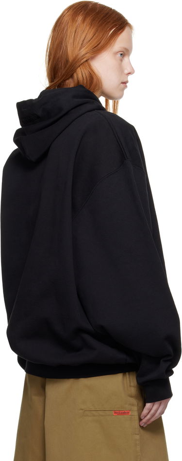 Sweatshirt VETEMENTS Vetements Logo Oversized Hoodie Svart | UH76HD100B, 2