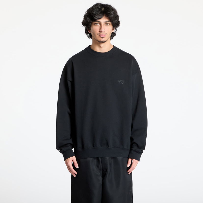 Sweater Y-3 Y-3 French Terry Crew Sweatshirt Svart | JN4926