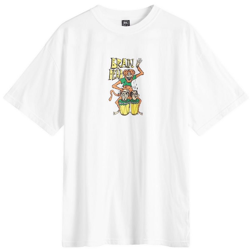 T-shirt Brain Dead Bongo Brain Graphic T-Shirt Vit | W24T00004084-WHT