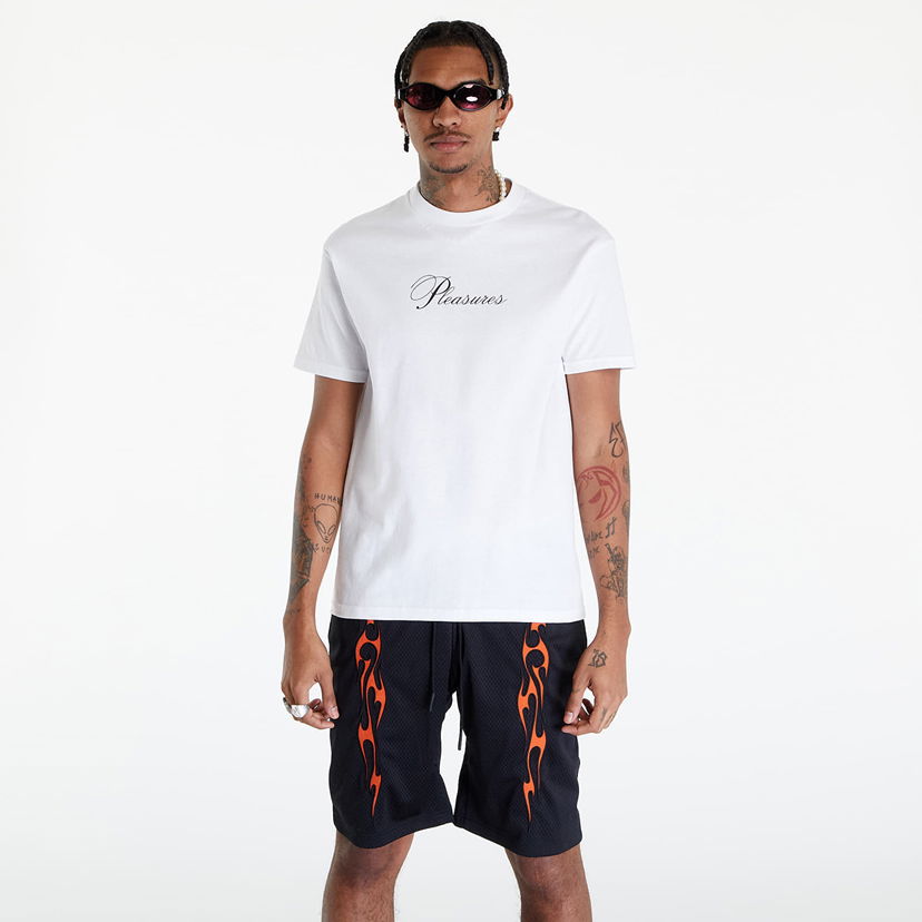 T-shirt Pleasures Stack T-Shirt Vit | P24SP050 WHITE