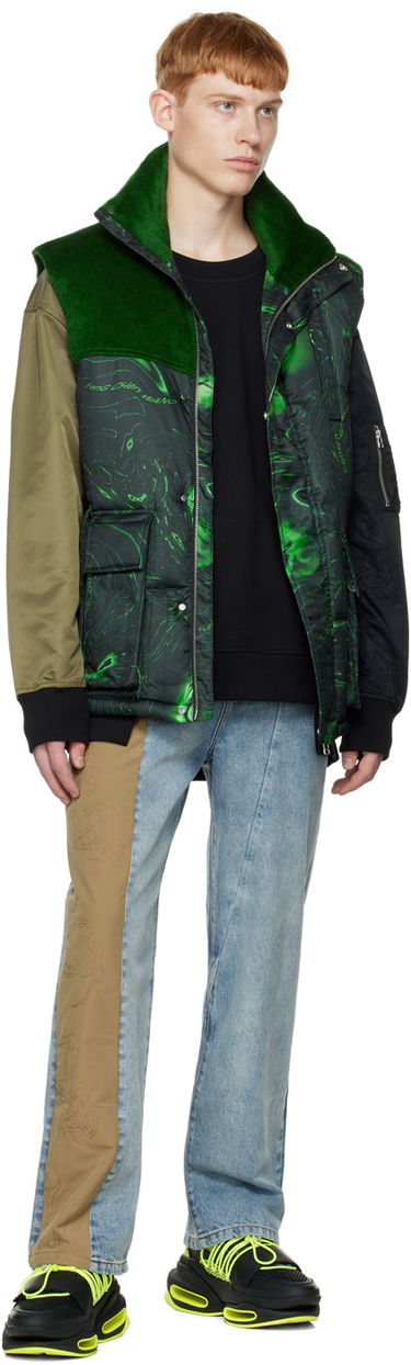 Väst Feng Chen Wang Feng Chen Wang Graphic Down Vest Grön | FUF14VS01, 3
