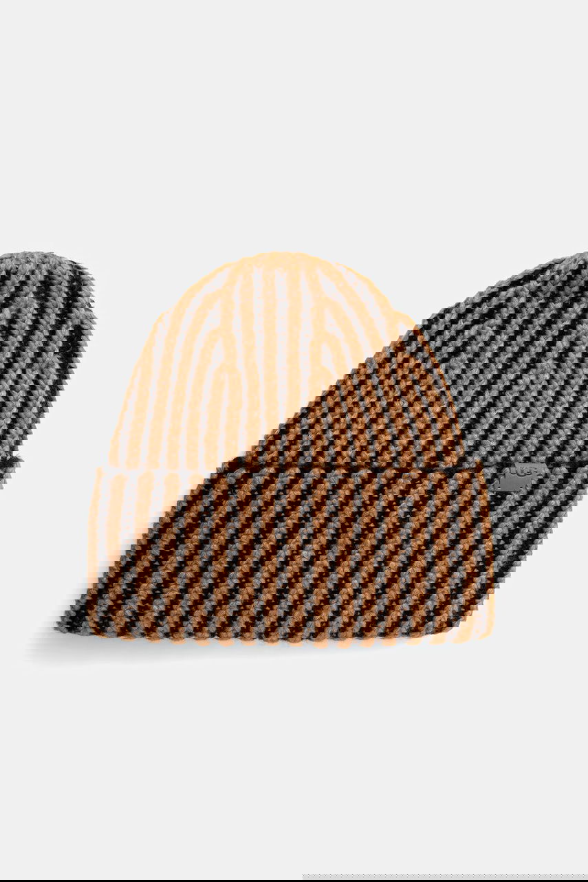 Tillbehör UGG CHUNKY Knitted Striped Wool Blend Hat and Fingerless Gloves Set Flerfärgad | 103605, 1