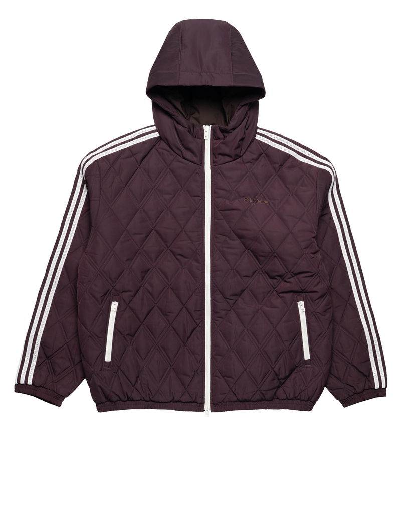 Pufferjacka adidas Originals Wales Bonner Quilted Hooded Jacket Bourgogne | KE9956