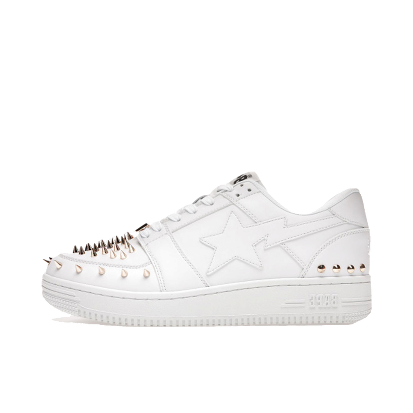 Sneakers och skor BAPE BAPE STA White Gold Studded Vit | 1H20-191-020-WHT