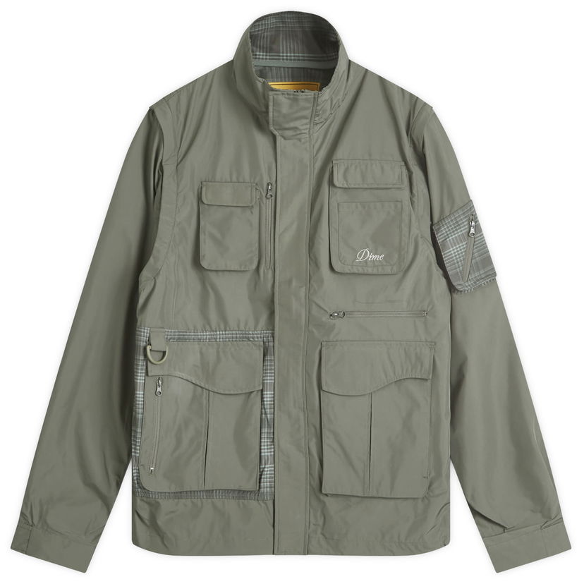 Jacka Dime Zip-Off Fishing Jacket Grön | DIMEFA241OLI