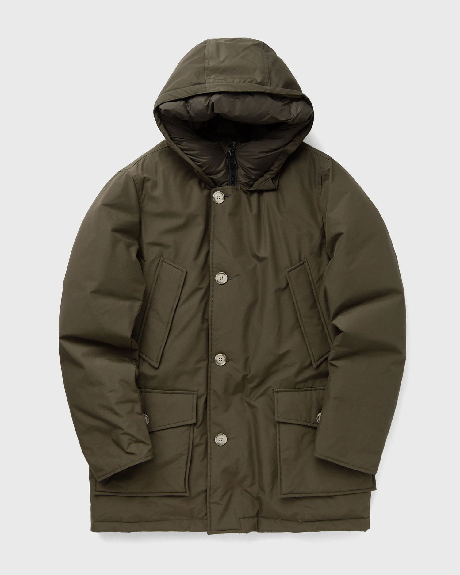 Parkas WOOLRICH Arctic Parka with Button Closure and Attached Hood Grön | CFWOOU0483MRUT0001-DAG, 0