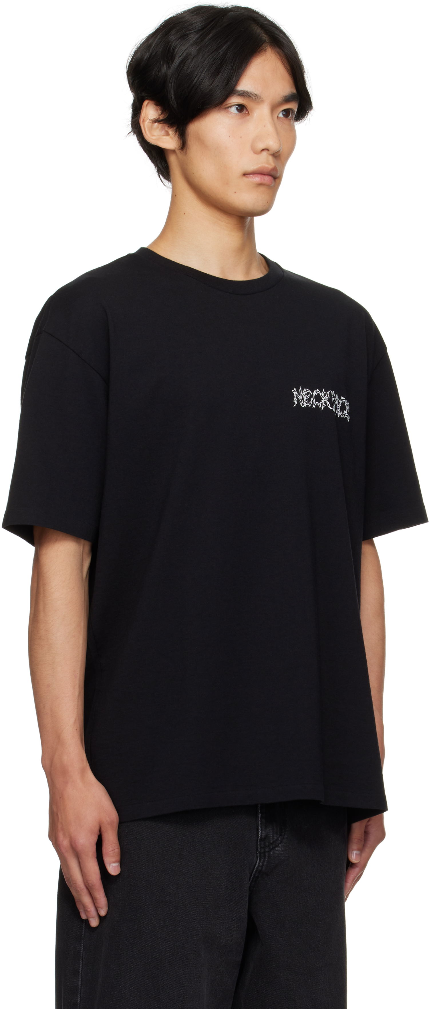 T-shirt WACKO MARIA NECKFACE Edition Washed Heavy T-Shirt Svart | NECKFACE-WM-WT01, 1