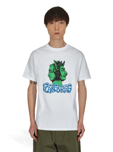 T-shirt Pleasures Two Face T-Shirt Vit | P21W046 WHITE