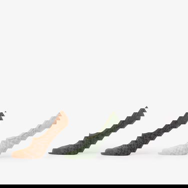 Strumpor Vans Fuego Canoodle Leopard Print No-Show Socks 3-Pack Grön | VN000QBFEN61, 0