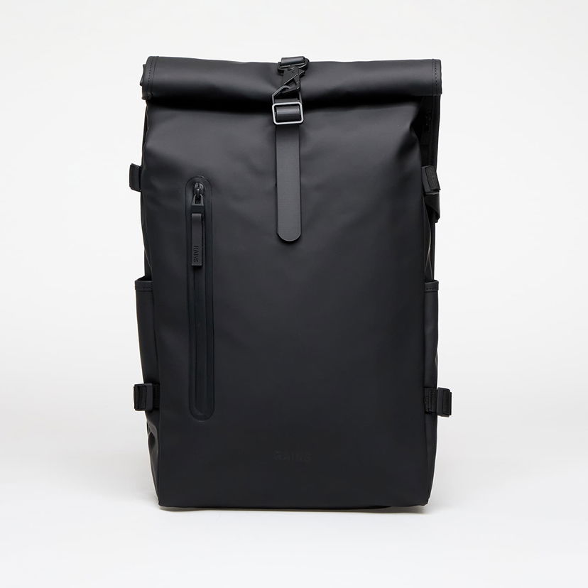 Ryggsäck Rains Rolltop Rucksack Large W3 Black Svart | 14590 01 Black