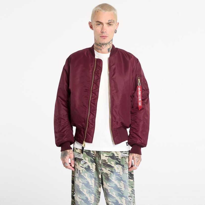 Bomberjacka Alpha Industries MA-1 Heritage Bomber Jacket Bourgogne | 100101-608