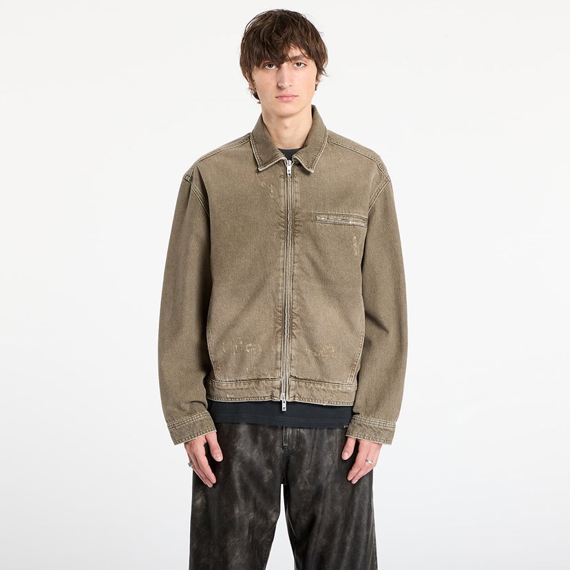 Jacka Represent Clo REPRESENT Washed Collared Denim Jacket Brun | MLM100336-59