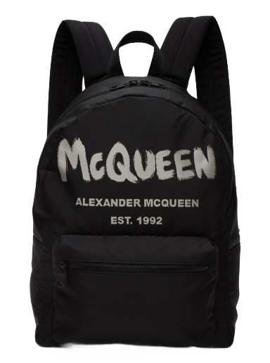Ryggsäck Alexander McQueen Graffiti Metropolitan Svart | 6464571AABW
