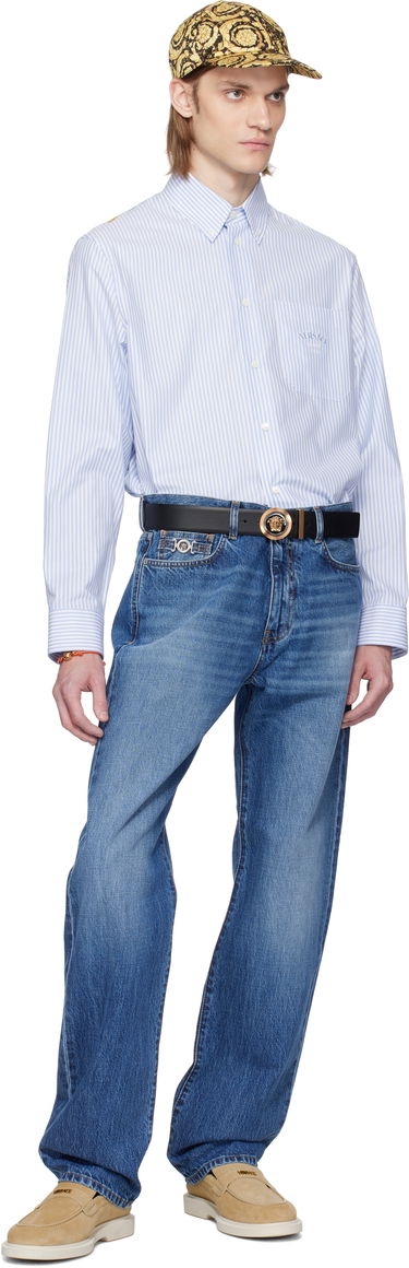 Jeans Versace Versace Loose-Fit Jeans Blå | 1017775_1A13585, 3