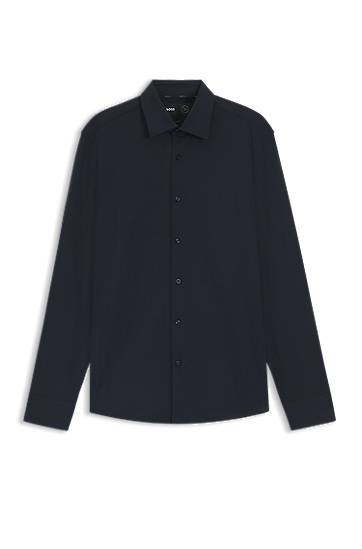 Skjorta BOSS Slim Fit Performance Stretch Jersey Shirt Mörkblå | 50545163