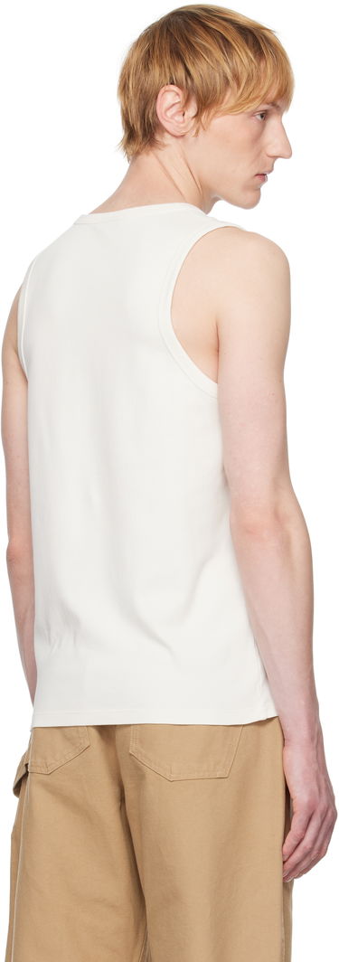 Linne JW Anderson JW Anderson Henley Woven Tank Top Vit | JO0267-PG1810, 2