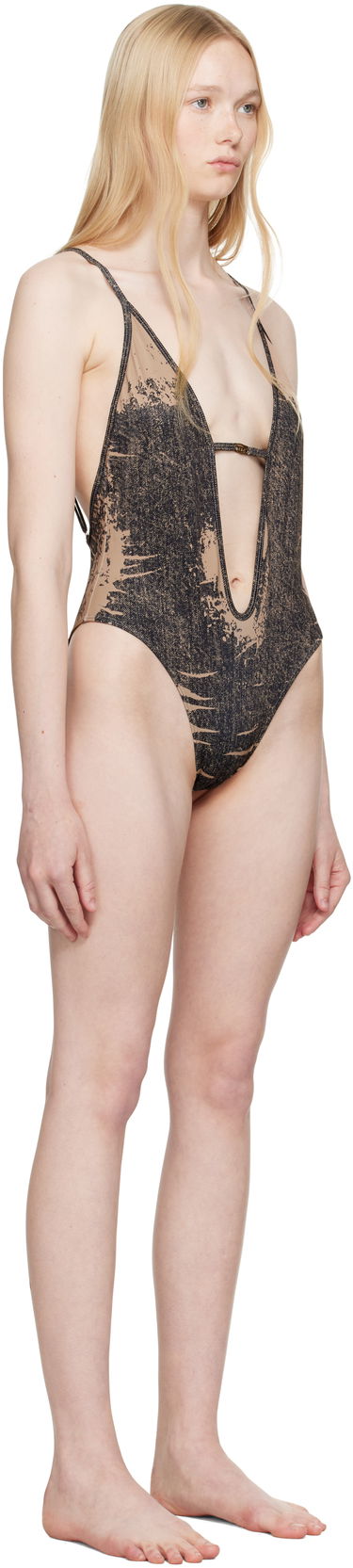 Badkläder Diesel Diesel Daisy-Dnm One-Piece Swimsuit Brun | A17481 0BNCW, 1
