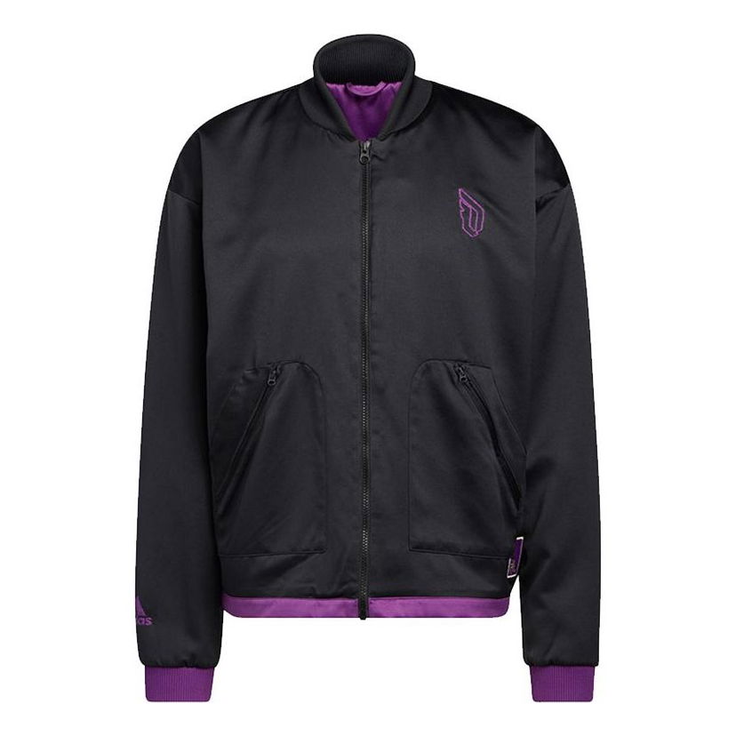 Bomberjacka adidas Originals Basketball Satin Bomber Jacket Svart | HE5466