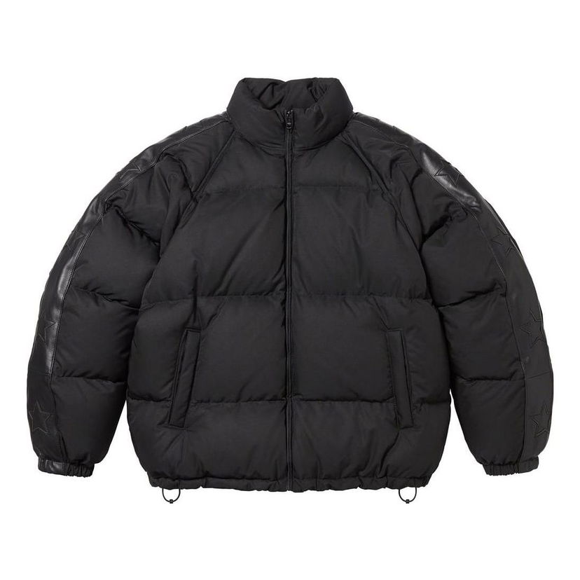 Pufferjacka Supreme Star Sleeve Puffer Jacket Svart | SUP-FW23-235