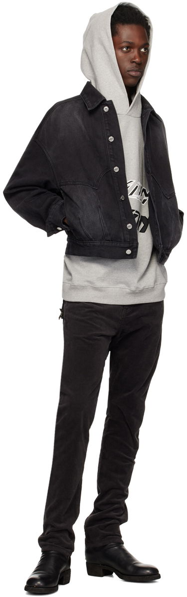 Jacka We11done We11done Relaxed-Fit Denim Jacket Svart | WD-DJ3-22-303-U-BK, 3