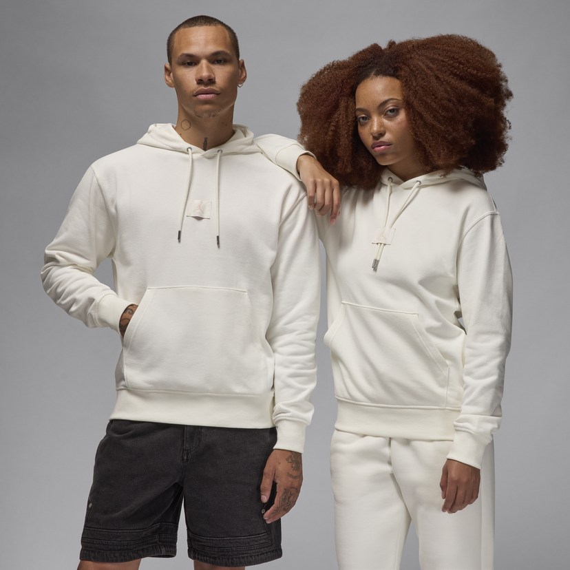 Sweatshirt Jordan Flight Fleece Hoodie Vit | FV7247-133