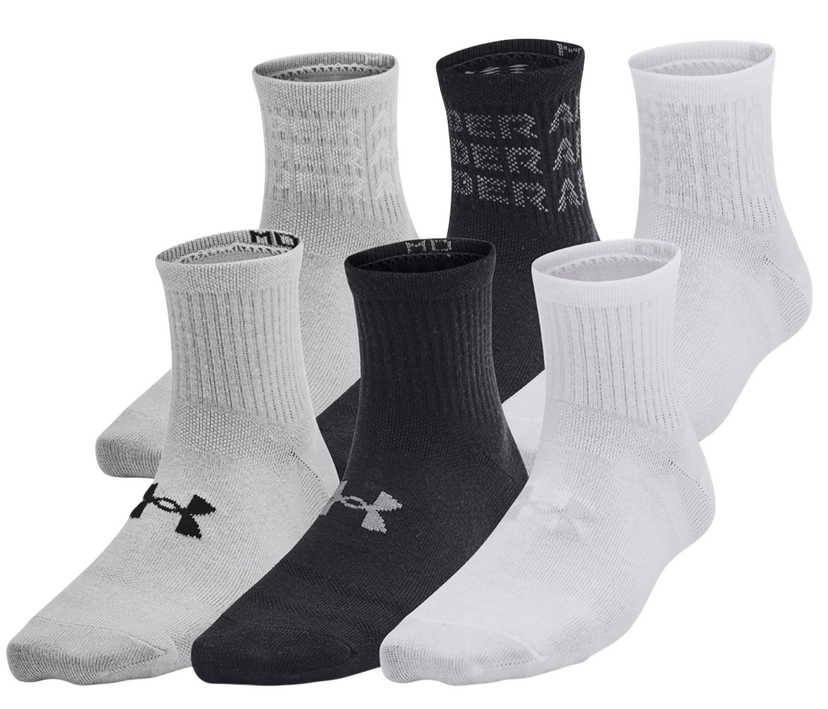 Strumpor Under Armour Essential 6pk Quarter Socks Flerfärgad | 1387060-001
