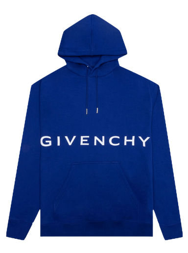 Sweatshirt Givenchy Classic Fit Bonded Hoodie Mörkblå | BMJ0GH3Y78 426