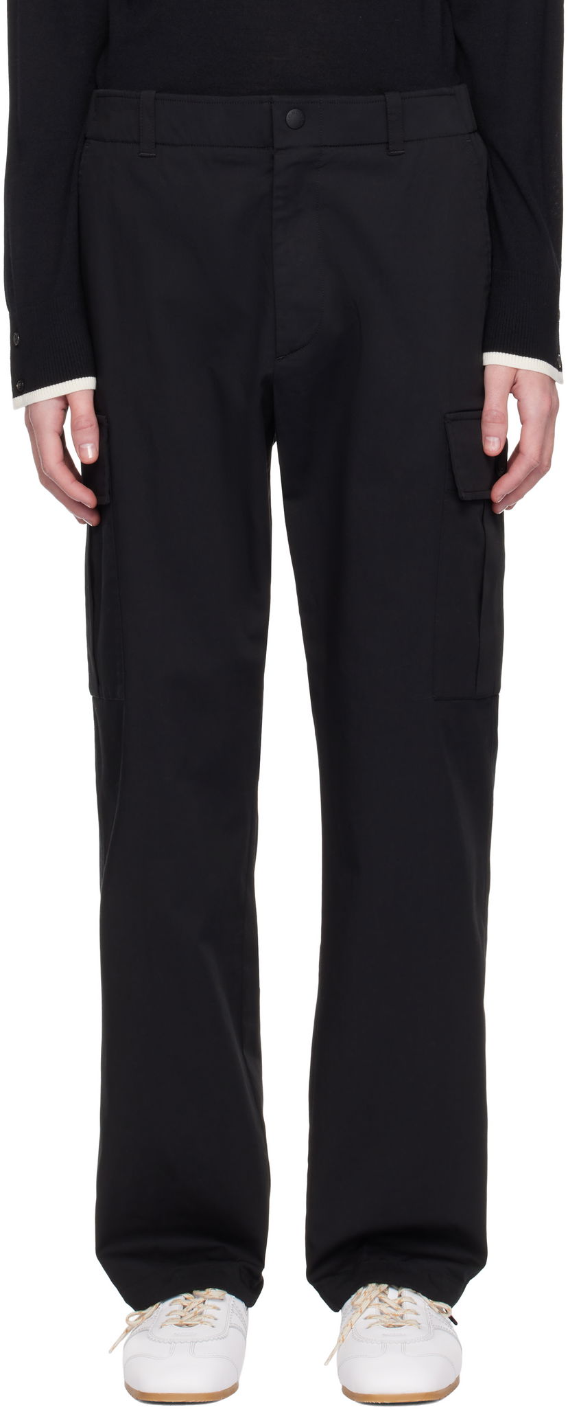 Cargo byxor Moncler Moncler Twill Cargo Pants Svart | K10912A00001598C9