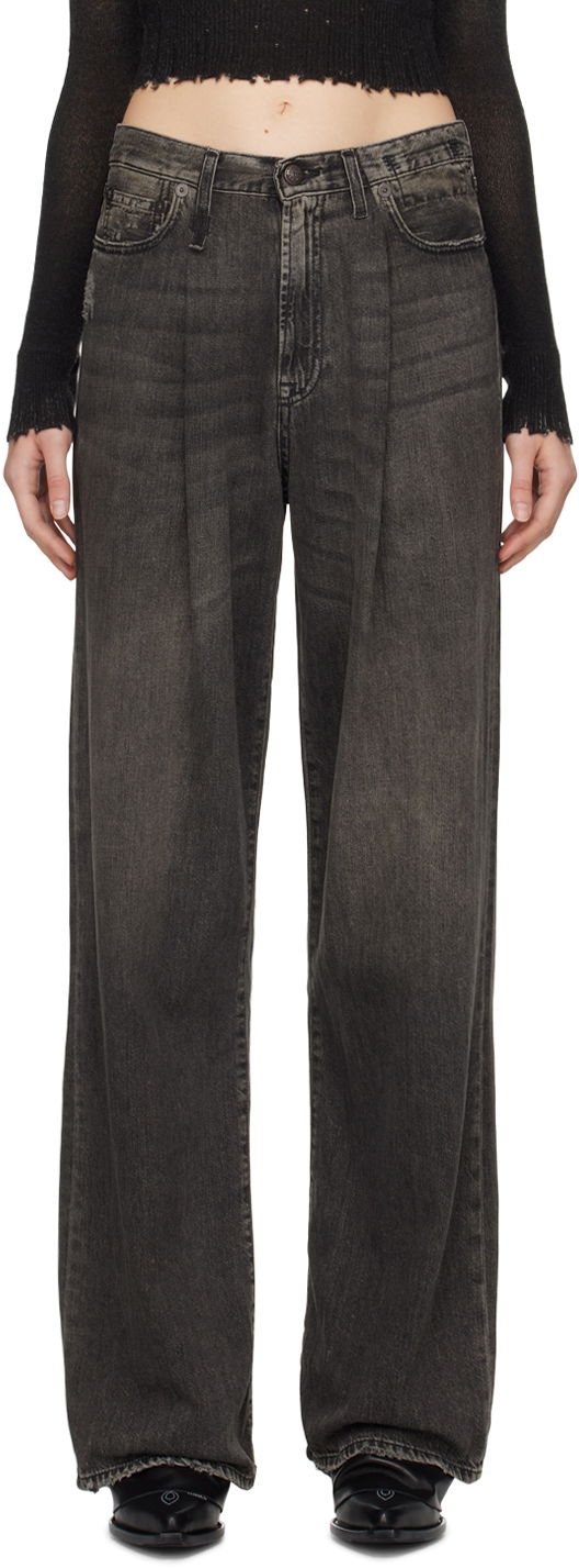 Jeans R13 R13 Damon Pleated Jeans Grå | R13W3147-D019A