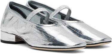 Kläder Aeyde Aeyde Pippa Leather Ballerina Flats Metallisk | A11-FL-GLVR25RO126-SS25-920-068, 3