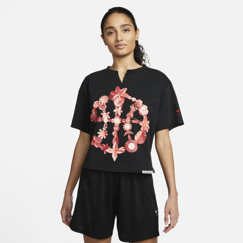T-shirt Nike Dri-FIT Standard Issue Cut-Off Crew Neck Top Svart | DH7569-010, 0