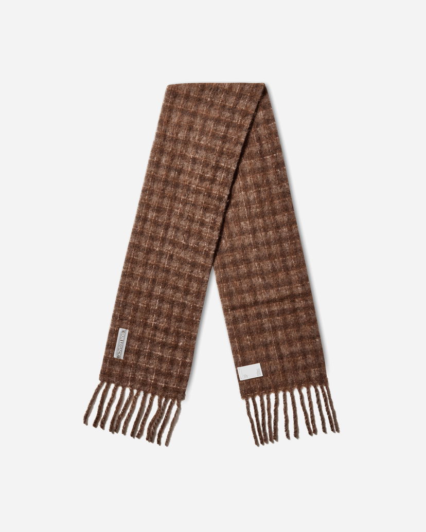 Halsduk OUR LEGACY Our Legacy Estate Check Scarf Brun | A4258EBF 001