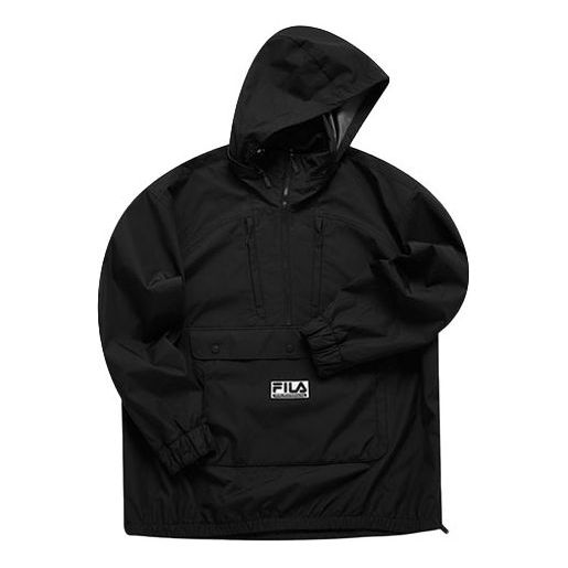 Vindjacka FILA Fusion x White Mountaineering Half Zipper Pullover Jacket Svart | T11M117705F-BK