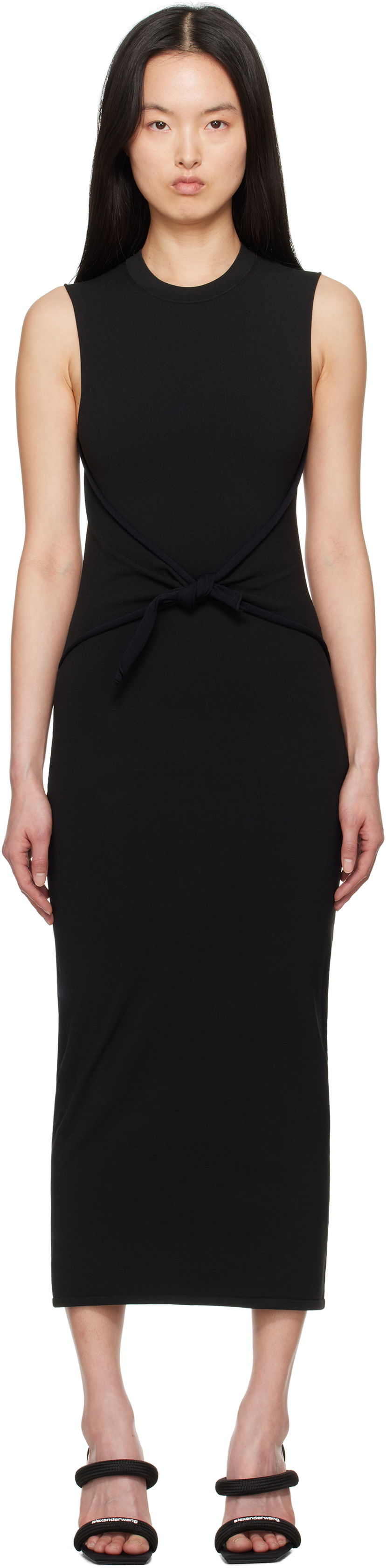 Klä Alexander Wang Alexander Wang Pre-Styled Bodycon Maxi Dress Svart | 1KC2256052