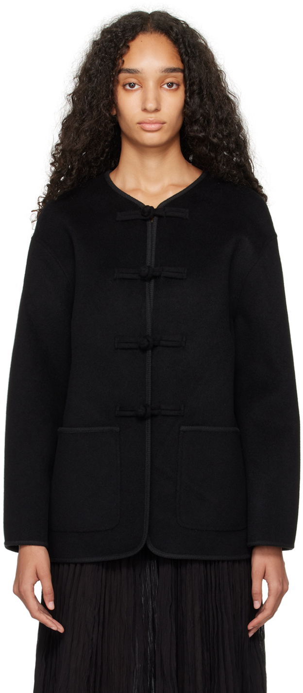 Jacka Róhe Traditional Closure Jacket Svart | 413-11-100