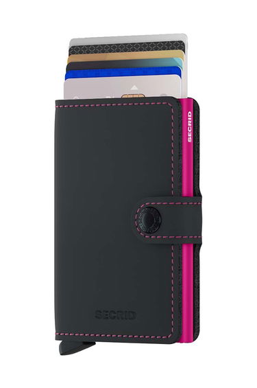 Plånbok Secrid Wallet Svart | MM.Black.Fuchsia, 1