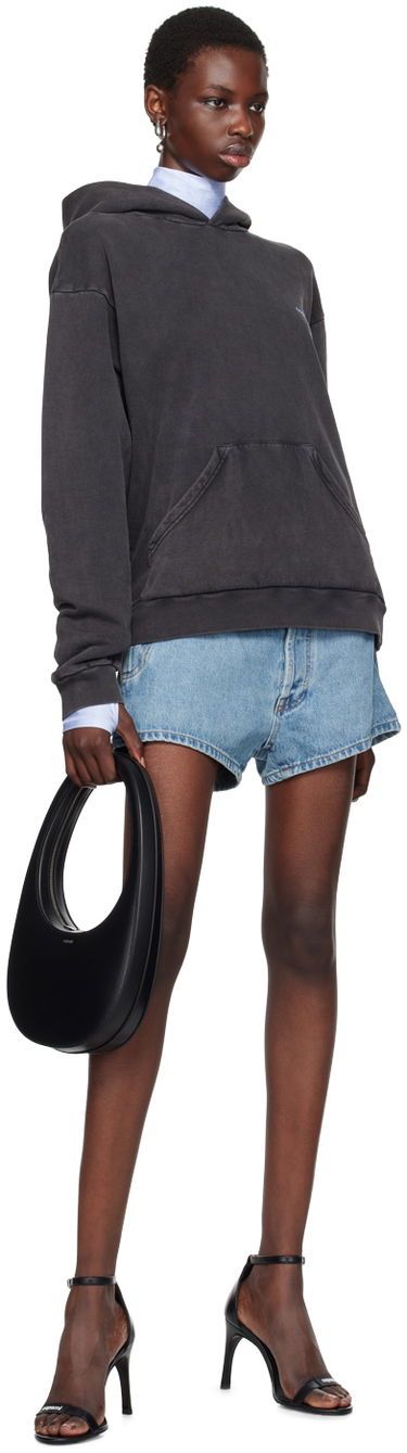 Sweatshirt Coperni Washed Logo Hoodie Svart | COPJS15523W, 3