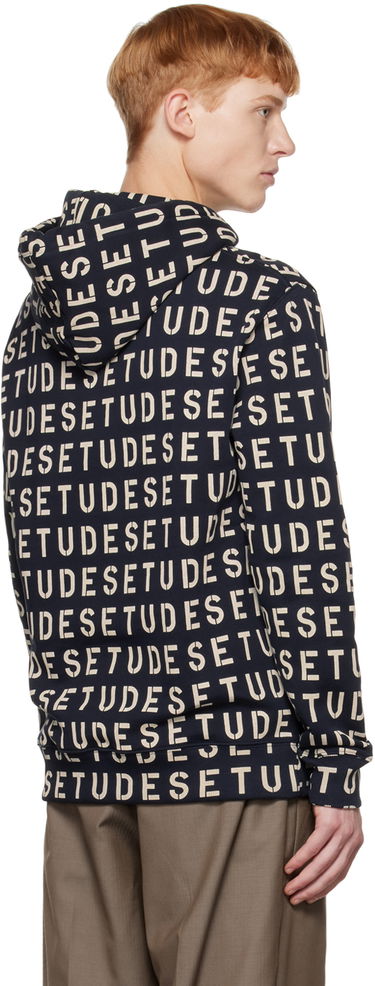 Sweatshirt Études Stencil Allover Print Hoodie Blå | H22MM264OC16DB, 2