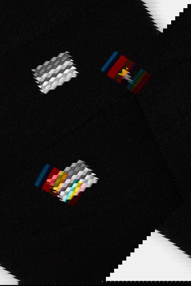 Strumpor Paul Smith Paul Smith Socks with Colorful Stripe Detail Svart | M1A.380CI.P077, 1