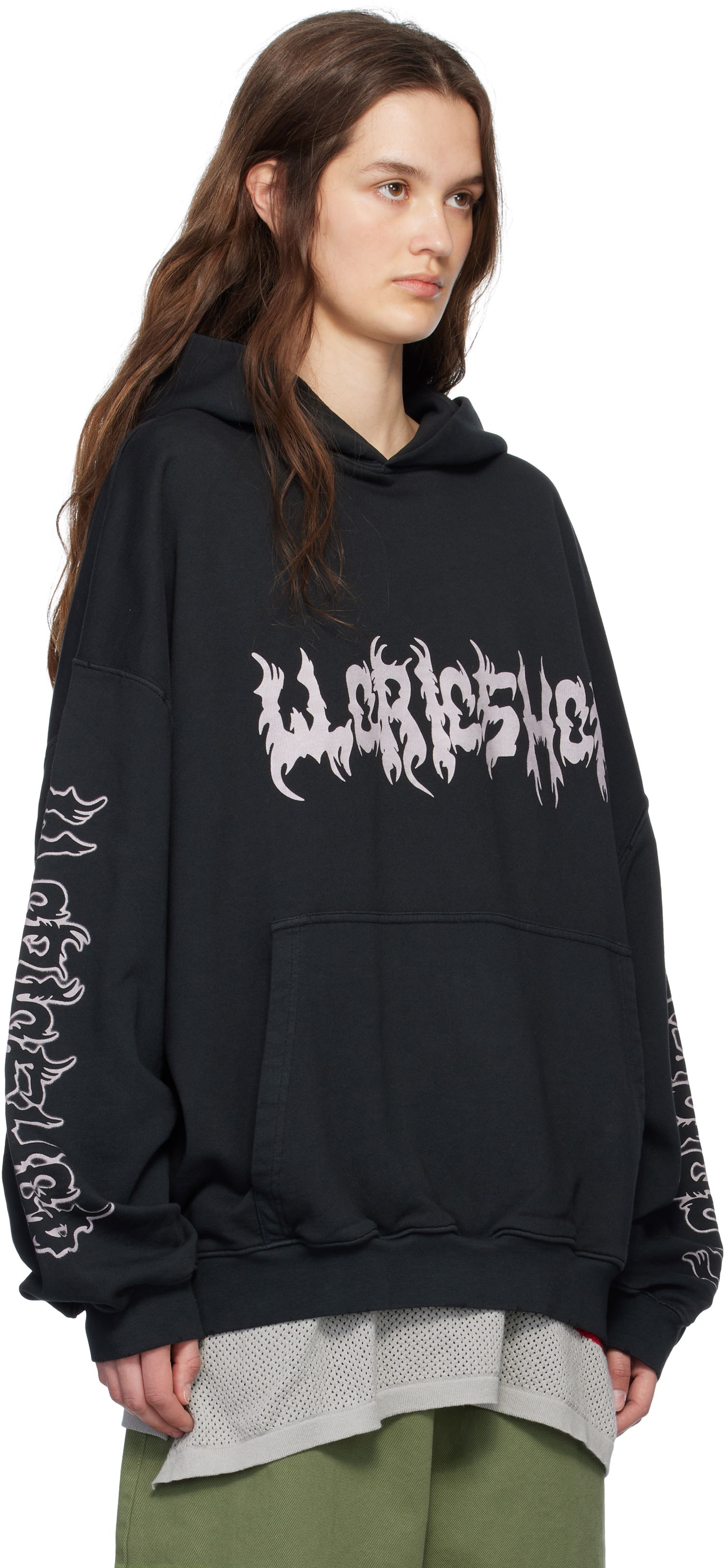 Sweatshirt 032C 032c Faithless Oversized Hoodie Svart | S25-URC-0631-050-W, 1