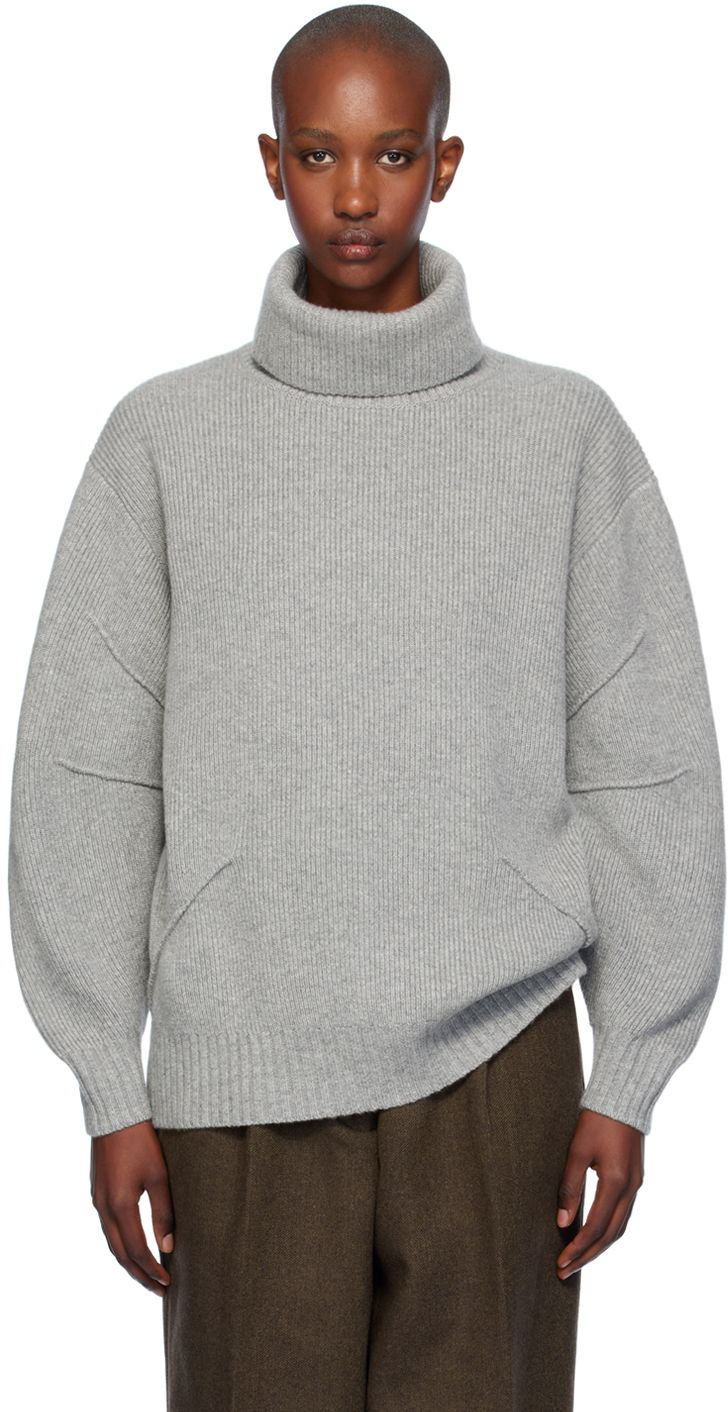 Sweater Helmut Lang Apex Turtleneck Sweater Grå | O06HW708