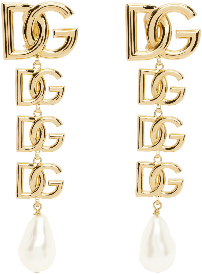 Örhängen Dolce & Gabbana Gold Pendant Earrings Metallisk | WEN6P5 W1111